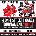 Ball Hockey Day in Canada to support Shoot For  Cure