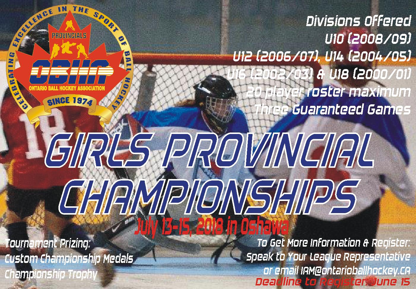 OBHA Girls Provincial Championships